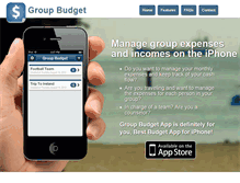 Tablet Screenshot of groupbudgetapp.com